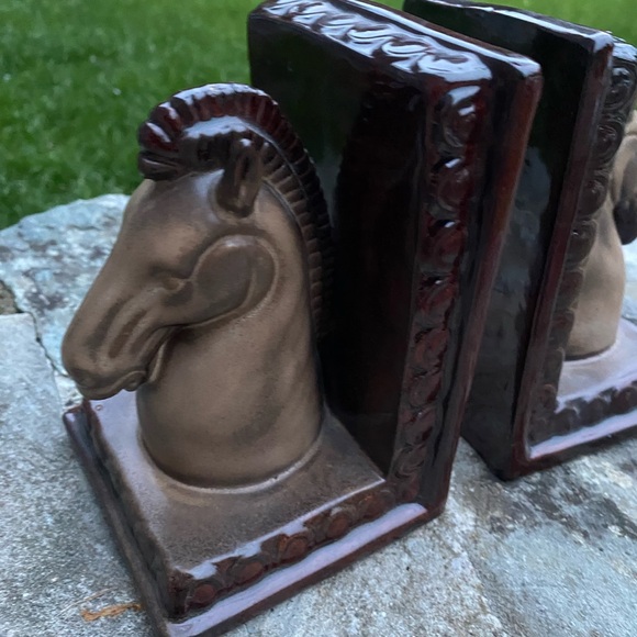 Ceramic horse bookends - Picture 6 of 9